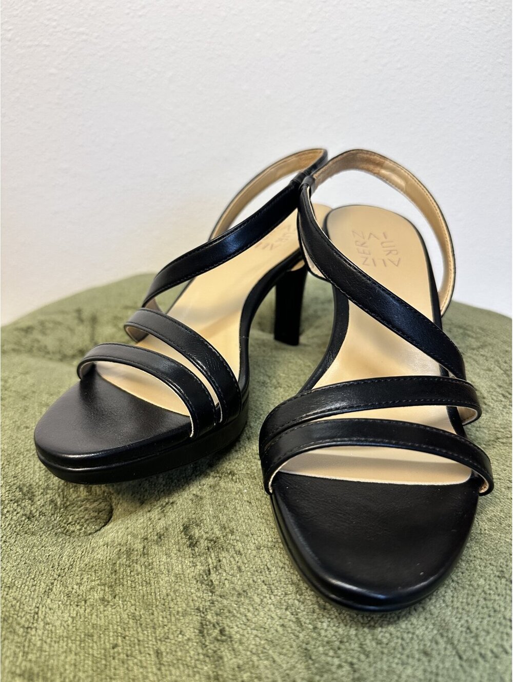 Brenta Strappy Heeled Sandal Black Women's Size 7.5, Naturalizer